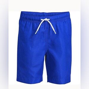 Land’s End Boys Slim Fit Swim Trunks in Electric Blue| Size: 14/16 slim